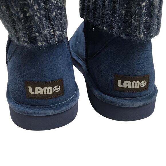 LAMO Empire Boots Leather Suede Ankle High Fleece Lined Women's 11 Sweater Cuff - Picture 3 of 9